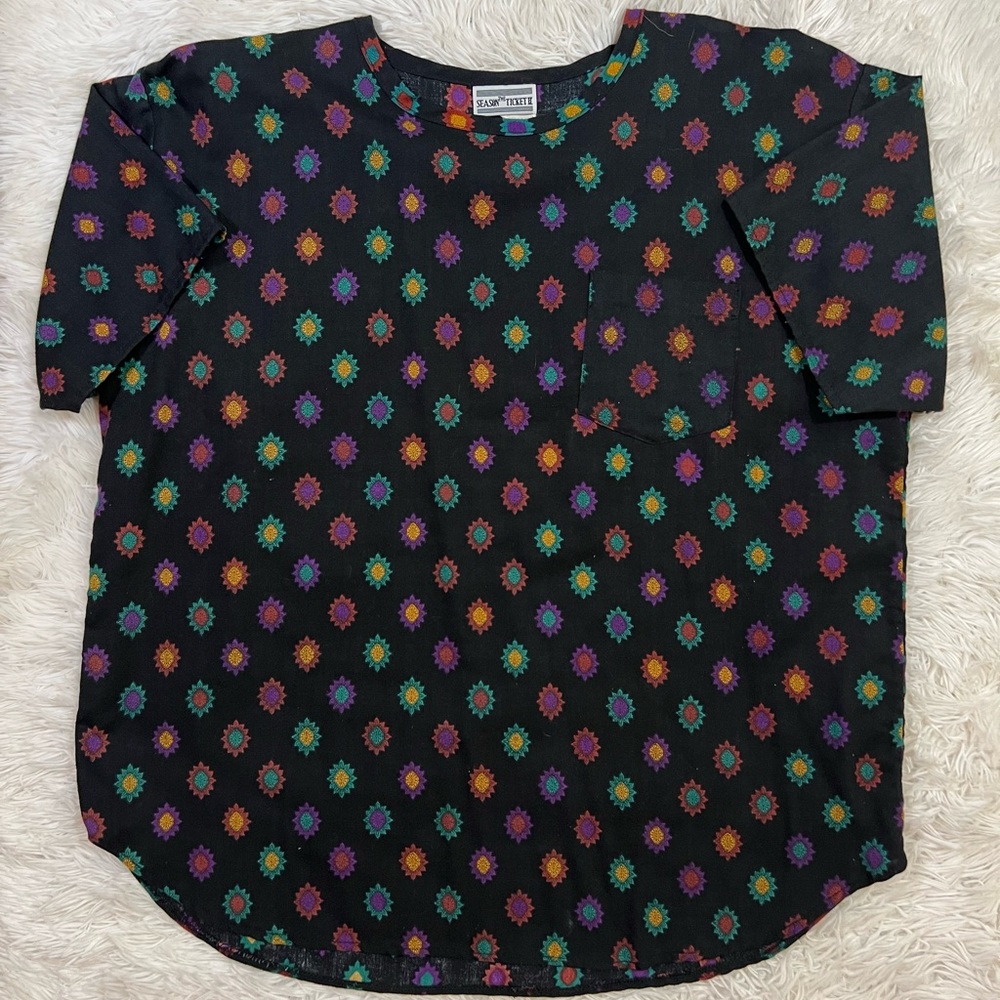 Vintage The Season Ticket Colorful Women’s Shirt - Size Large